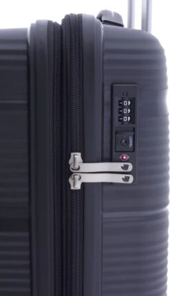 Gladiator Bionic S Handbagage Koffer Expandable - 55 Cm - TSA Slot - Zwart -Bagage Kortingen Winkel 690x1200 4