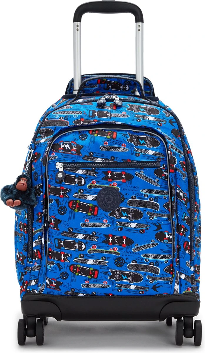 Kipling NEW ZEA Rugzak Met Wielen, 26 Liter, 13 Inch Laptopvak - New Scate Prt S