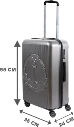 Biggdesign Ocean Handbagage Koffer - Reiskoffer - Grijs - Klein 14 Biggdesign Ocean Handbagage Koffer - Reiskoffer - Grijs - Klein -Bagage Kortingen Winkel 699x1200 5