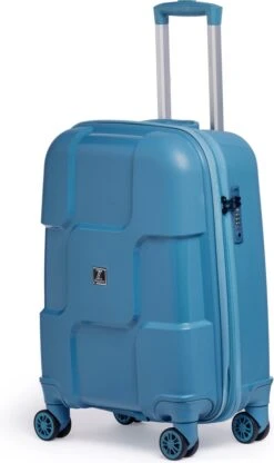 ©TROLLEYZ - Venice No.10 - Trolley - 55cm Met TSA Slot - Dubbele Wielen - 360° Spinners - 100% Polypropyleen - Handbagage Koffer In Ice Blue -Bagage Kortingen Winkel 713x1200 1