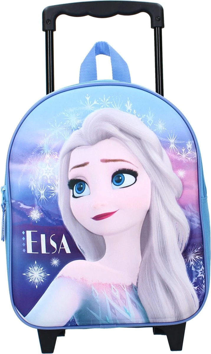 Disney Frozen Handbagage Reiskoffer/trolley/rugzak Blauw 32 Cm Voor Kinderen 4 Disney Frozen Handbagage Reiskoffer/trolley/rugzak Blauw 32 Cm Voor Kinderen - Afbeelding 2