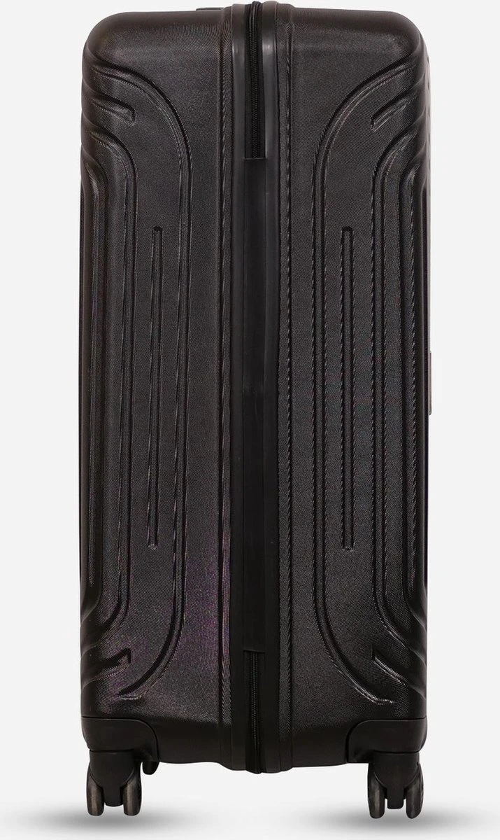 ©TROLLEYZ - Florence No.7 - Reiskoffer 78cm Met TSA Slot - Dubbele Wielen - 360° Spinners - 100% ABS - Reiskoffer In Night Black 11 ©TROLLEYZ - Florence No.7 - Reiskoffer 78cm Met TSA Slot - Dubbele Wielen - 360° Spinners - 100% ABS - Reiskoffer In Night Black - Afbeelding 9