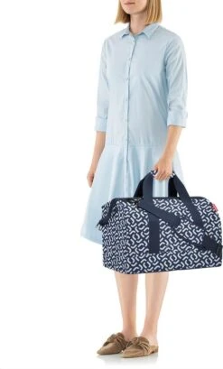 Reisenthel Allrounder L Reistas Sporttas - 30L - Signature Navy Blauw -Bagage Kortingen Winkel 724x1200 6