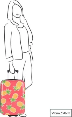 BHPPY - Pretty Pineapple - Handbagage (55 Cm) 15 BHPPY - Pretty Pineapple - Handbagage (55 Cm) -Bagage Kortingen Winkel 735x1200