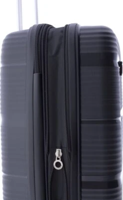 Gladiator Bionic S Handbagage Koffer Expandable - 55 Cm - TSA Slot - Zwart -Bagage Kortingen Winkel 737x1200 1