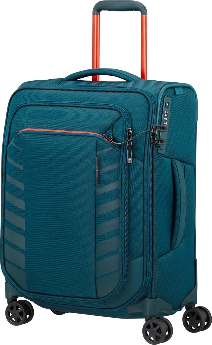 Samsonite Reiskoffer Met Laptopvak - Respark Spinner 55/20 Strict (Handbagage) Grey Print 3 Samsonite Reiskoffer Met Laptopvak - Respark Spinner 55/20 Strict (Handbagage) Grey Print