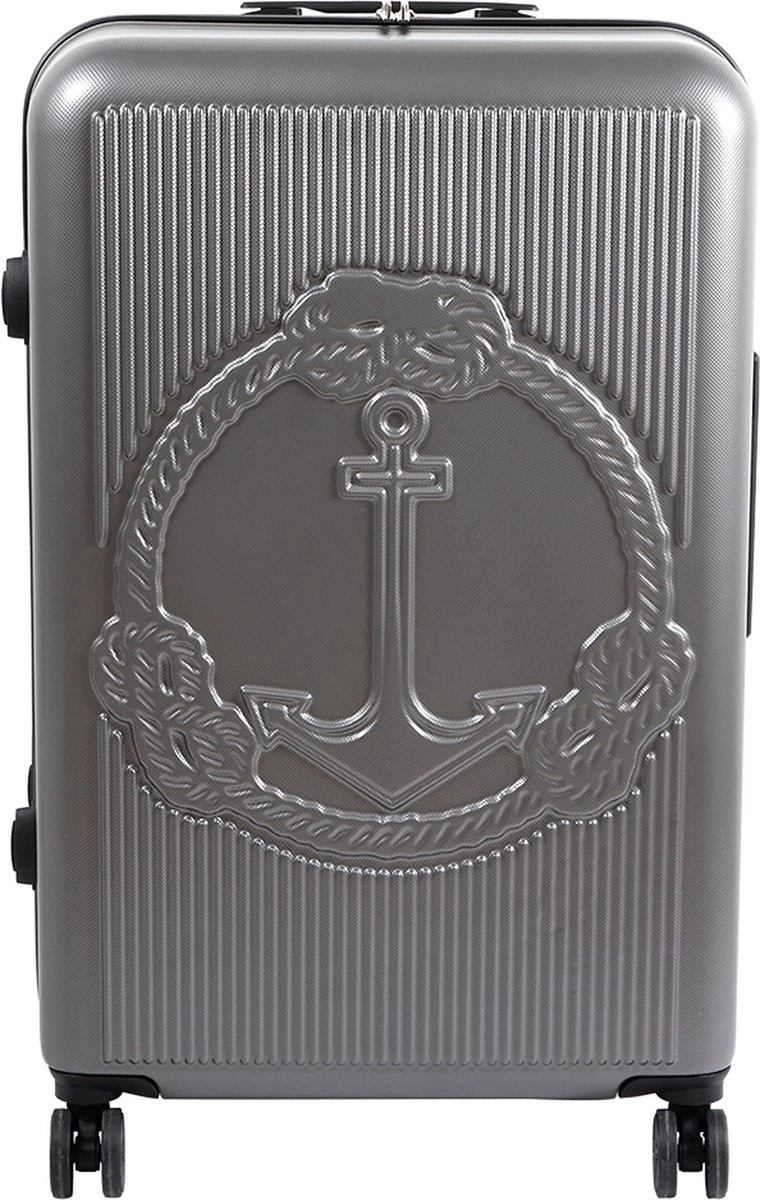 Biggdesign Ocean Handbagage Koffer - Reiskoffer - Grijs - Klein 6 Biggdesign Ocean Handbagage Koffer - Reiskoffer - Grijs - Klein - Afbeelding 4