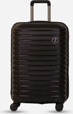 ©TROLLEYZ - Berlin No.11 - Reiskoffer 69cm Met Cijferslot - Dubbele Wielen - 360° Spinners - 100% Polypropyleen- Reiskoffer In Night Black -Bagage Kortingen Winkel 767x1200 8