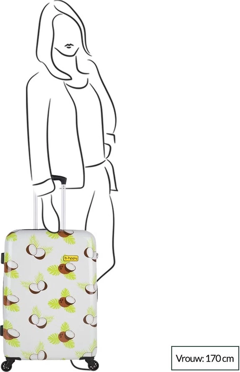 BHPPY - Crazy Coco - Reiskoffer (66 Cm) 4 BHPPY - Crazy Coco - Reiskoffer (66 Cm) - Afbeelding 2