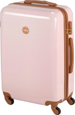 Princess Traveller Trendy Dots - Reiskoffer - Roze - M - 66cm -Bagage Kortingen Winkel 783x1200 1