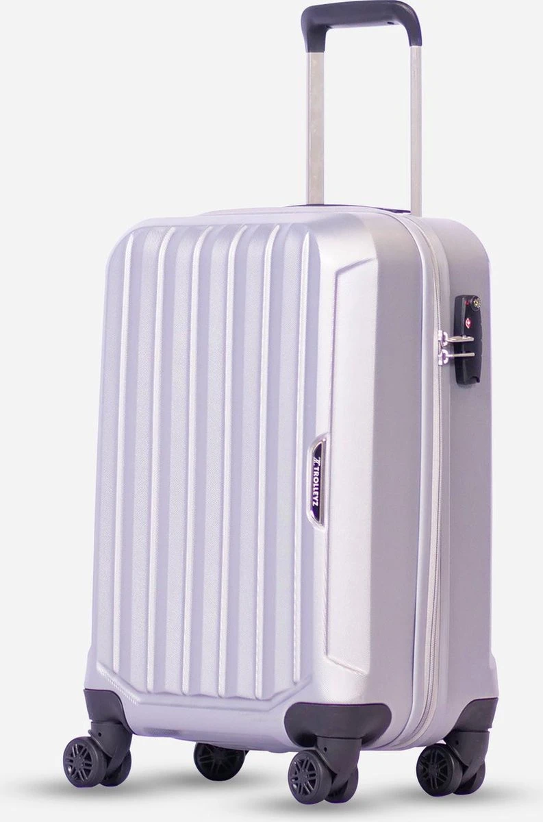 ©TROLLEYZ - Bali No.22 - Reiskoffer 78cm Met TSA Slot - Dubbele Wielen - 360° Spinners - 100% ABS - Reiskoffer In Metallic Grey 10 ©TROLLEYZ - Bali No.22 - Reiskoffer 78cm Met TSA Slot - Dubbele Wielen - 360° Spinners - 100% ABS - Reiskoffer In Metallic Grey - Afbeelding 8