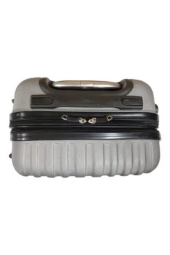 SB Travelbags 'Expandable' Handbagage Koffer 53cm 4 Wielen Trolley - Zilver -Bagage Kortingen Winkel 799x1200 96