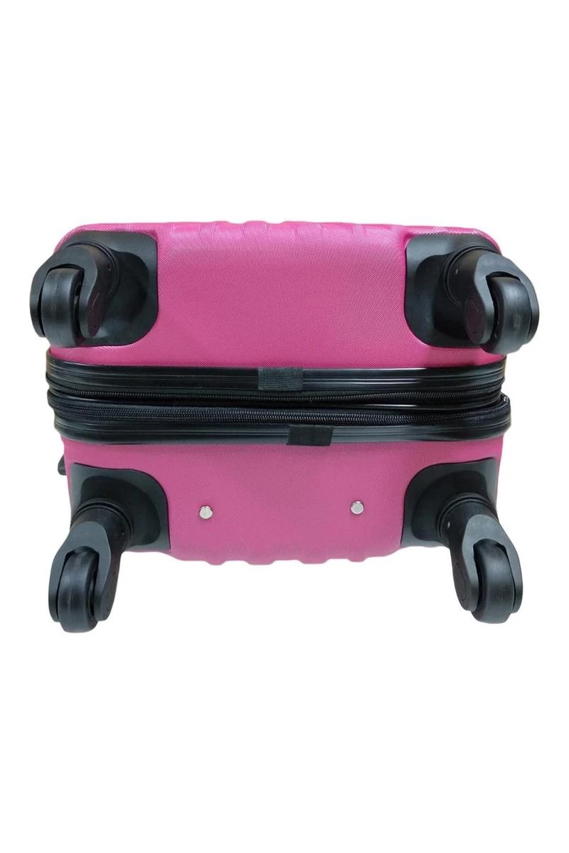 SB Travelbags 'Expandable' Handbagage Koffer 53cm 4 Wielen Trolley - Roze 9 SB Travelbags 'Expandable' Handbagage Koffer 53cm 4 Wielen Trolley - Roze - Afbeelding 7