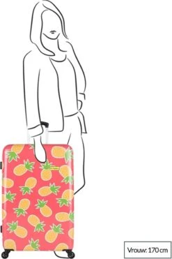 BHPPY - Pretty Pineapple - Reiskoffer (76 Cm) 17 BHPPY - Pretty Pineapple - Reiskoffer (76 Cm) -Bagage Kortingen Winkel 800x1200 160