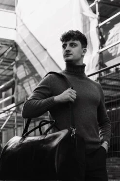 NEGOTIA Delta - Leren Weekendtas - Leren Reistas - Duffel Bag - 100% Luxe Top-Grain Leer - Zwart -Bagage Kortingen Winkel 800x1200 190