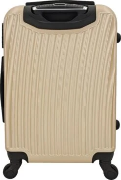 SB Travelbags Bagage Koffer 65cm 4 Wielen Trolley - Champagne -Bagage Kortingen Winkel 810x1200 6