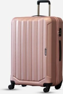 ©TROLLEYZ - Bali No.22 - Reiskoffer 78cm Met TSA Slot - Dubbele Wielen - 360° Spinners - 100% ABS - Reiskoffer In Cosmopolitan Pink -Bagage Kortingen Winkel 815x1200 3