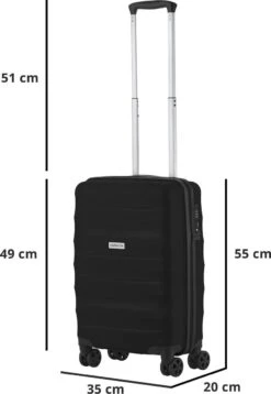 CarryOn Porter ® Handbagagekoffer - 55cm Handbagage Met TSA-slot - OKOBAN Registratie - Zwart -Bagage Kortingen Winkel 829x1200 1