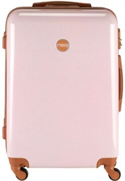 Princess Traveller Trendy Dots - Reiskoffer - Roze - M - 66cm -Bagage Kortingen Winkel 832x1200 6