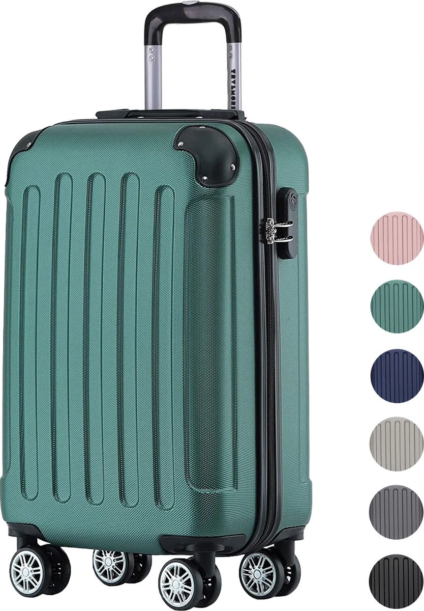 TRVLMORE Koffer - Handbagage - 54x36x20cm - 38L - Donkergroen 3 TRVLMORE Koffer - Handbagage - 54x36x20cm - 38L - Donkergroen