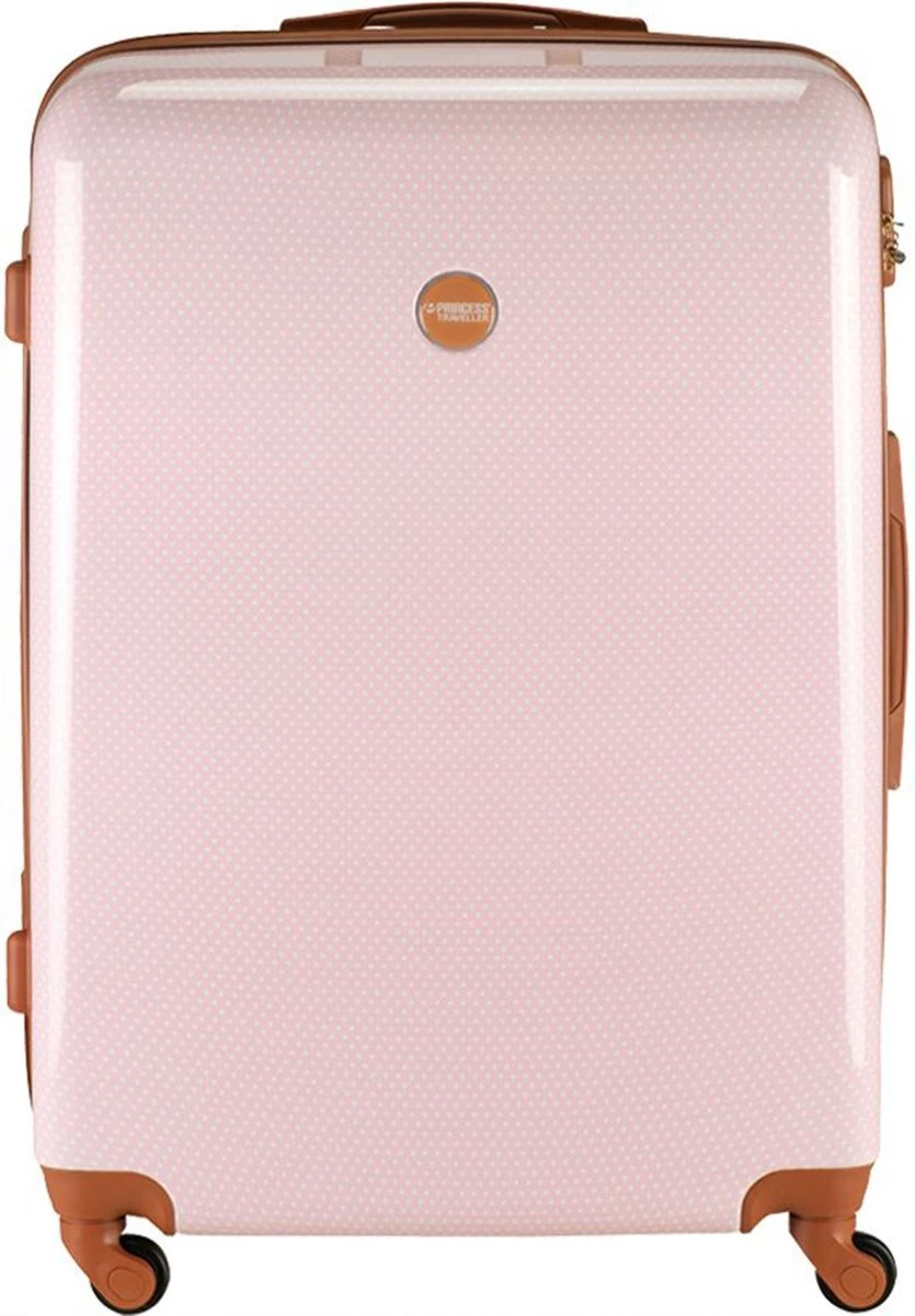 Princess Traveller Trendy Dots - Reiskoffer- Roze - L - 76cm 8 Princess Traveller Trendy Dots - Reiskoffer- Roze - L - 76cm - Afbeelding 6