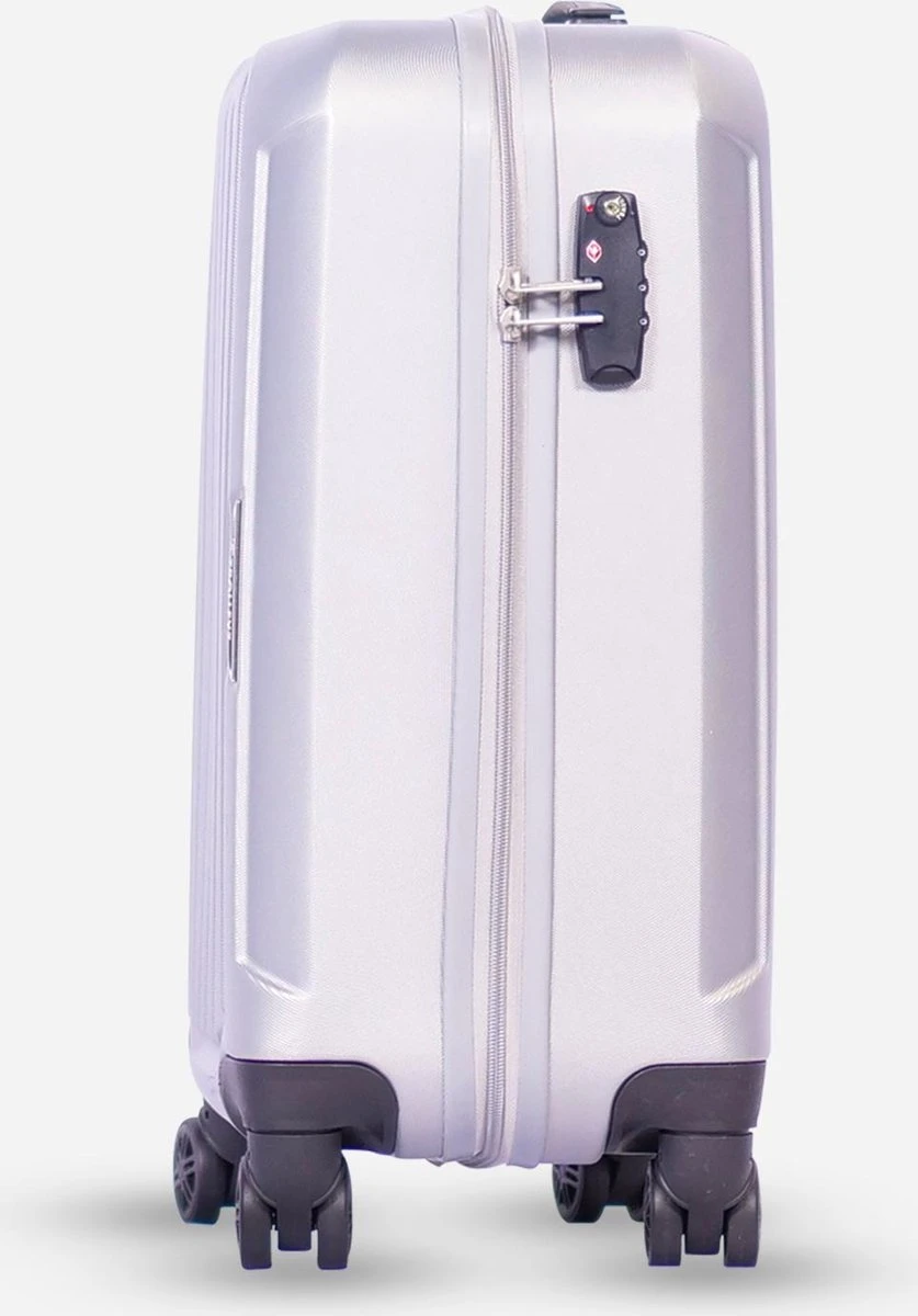 ©TROLLEYZ - Bali No.22 - Reiskoffer 78cm Met TSA Slot - Dubbele Wielen - 360° Spinners - 100% ABS - Reiskoffer In Metallic Grey 11 ©TROLLEYZ - Bali No.22 - Reiskoffer 78cm Met TSA Slot - Dubbele Wielen - 360° Spinners - 100% ABS - Reiskoffer In Metallic Grey - Afbeelding 9