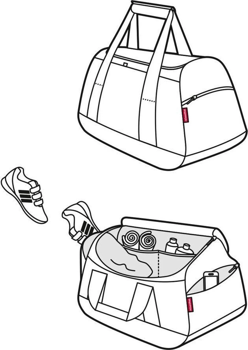 Reisenthel Activitybag Sporttas Reistas - 35L - Zwart 9 Reisenthel Activitybag Sporttas Reistas - 35L - Zwart - Afbeelding 7