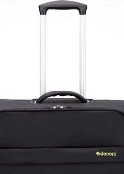 Decent Handbagage Koffer / Trolley / Reiskoffer - 50 Cm - 35 Liter - Polyester - Super-Light - Zwart -Bagage Kortingen Winkel 857x1200 4