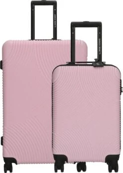 Enrico Benetti Louisville Kofferset Tweedelig - 39040-02 - Roze -Bagage Kortingen Winkel 858x1200 2
