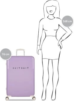 SUITSUIT - Fabulous Fifties - Royal Lavender - Reiskoffer (76 Cm) -Bagage Kortingen Winkel 876x1200 4