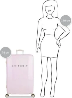 SUITSUIT - Fabulous Fifties - Pink Dust - Reiskoffer (76 Cm) -Bagage Kortingen Winkel 876x1200 7