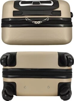 SB Travelbags Bagage Koffer 65cm 4 Wielen Trolley - Champagne -Bagage Kortingen Winkel 877x1200 5