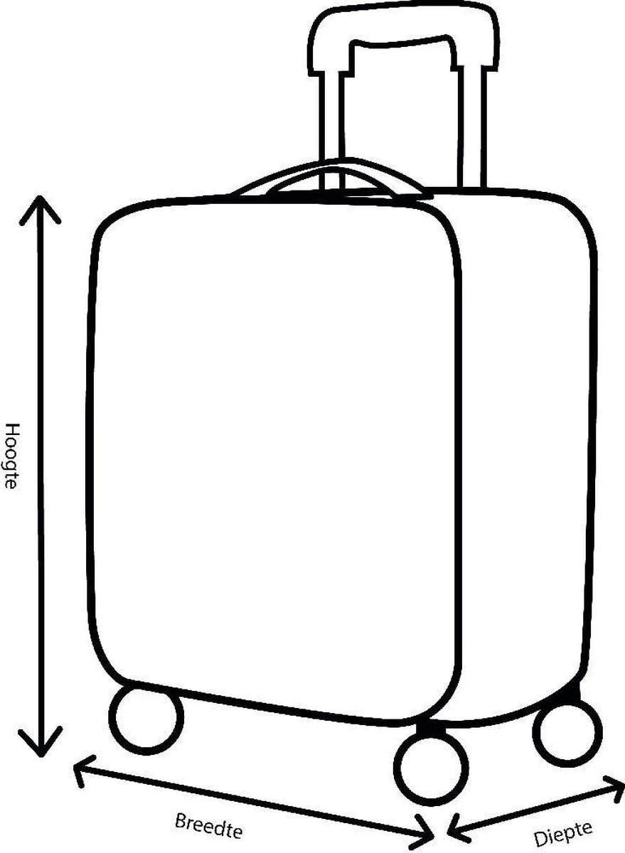 BHPPY - Pretty Pineapple - Reiskoffer (76 Cm) 9 BHPPY - Pretty Pineapple - Reiskoffer (76 Cm) - Afbeelding 7