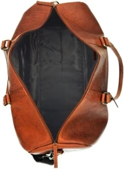 Fana Bags Leren Weekendtas Cognac - Leren Reistas - Grote Reistas Leder - Cadeau Mannen - Reistas/Weekendtas/Sporttas Echt Leer - Duffel Bag -Bagage Kortingen Winkel 879x1200 8