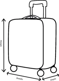 Decent Lumi Fix Handbagage Koffer - 55 Cm - Black/Lemon -Bagage Kortingen Winkel 881x1200