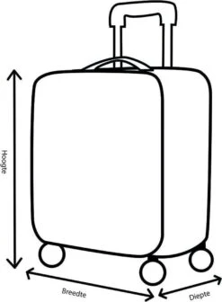 Decent Transit Handbagage Koffer - 55 Cm - Zwart -Bagage Kortingen Winkel 882x1200 2