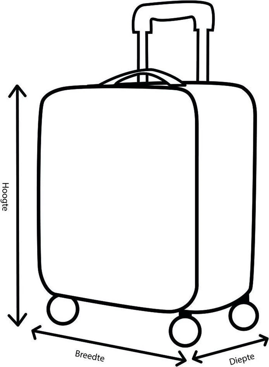 Decent Maxi-Air Handbagage Koffer - 55 Cm - Pink 12 Decent Maxi-Air Handbagage Koffer - 55 Cm - Pink - Afbeelding 10