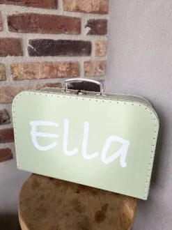 Merkloos Koffertje Karton Groen Maat L Met Eigen Opdruk - Met Naam -Bagage Kortingen Winkel 899x1200 2