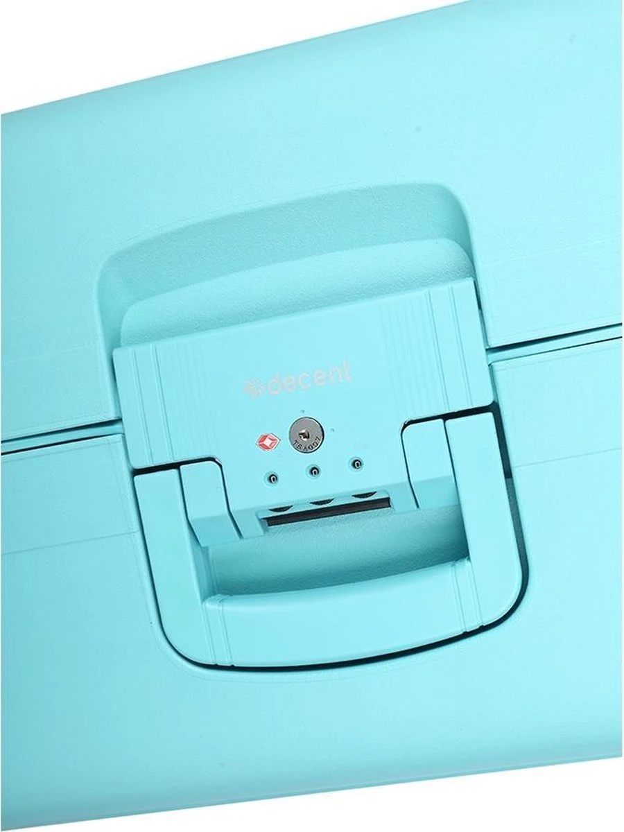 Decent Transit Medium Koffer - 70 Cm - Lichtblauw 7 Decent Transit Medium Koffer - 70 Cm - Lichtblauw - Afbeelding 5