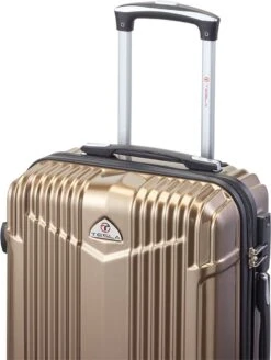 Tesla PC - Handbagage Koffer - 55x35x20 Cm - 4 Wielen - Goud 11 Tesla PC - Handbagage Koffer - 55x35x20 Cm - 4 Wielen - Goud -Bagage Kortingen Winkel 905x1200 3