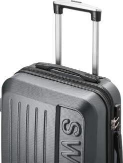 Swiss - Lausanne - Handbagage Koffer - 4 Wielen - TSA-Cijferslot - Grijs -Bagage Kortingen Winkel 906x1200 2