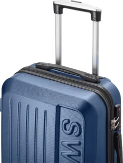 Swiss - Lausanne - Handbagage Koffer - 4 Wielen - TSA-Cijferslot - Blauw 9 Swiss - Lausanne - Handbagage Koffer - 4 Wielen - TSA-Cijferslot - Blauw -Bagage Kortingen Winkel 906x1200 5