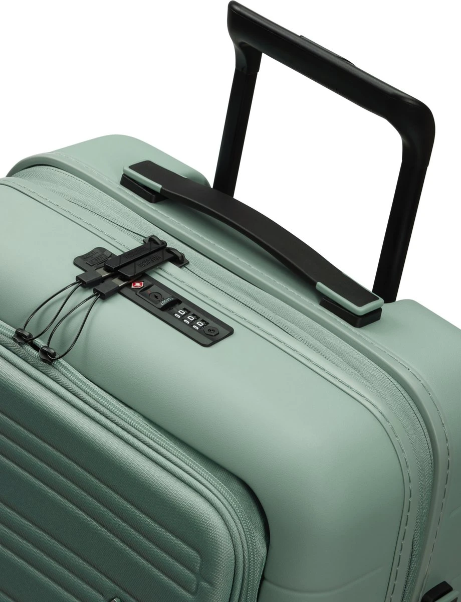 American Tourister Reiskoffer Met Laptopvak - Novastream Spinner 55/20 Tsa (Handbagage) Nomad Green 10 American Tourister Reiskoffer Met Laptopvak - Novastream Spinner 55/20 Tsa (Handbagage) Nomad Green - Afbeelding 8