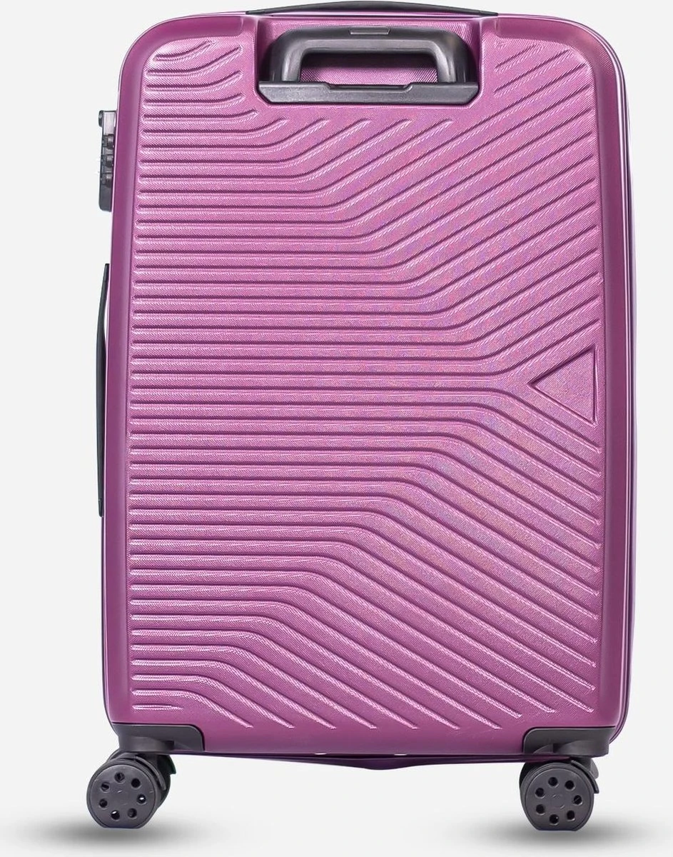 ©TROLLEYZ - Ibiza No.3 - Reiskoffer 69cm Met TSA Slot - Dubbele Wielen - 360° Spinners - 100% ABS - Reiskoffer In Dazzling Purple 5 ©TROLLEYZ - Ibiza No.3 - Reiskoffer 69cm Met TSA Slot - Dubbele Wielen - 360° Spinners - 100% ABS - Reiskoffer In Dazzling Purple - Afbeelding 3