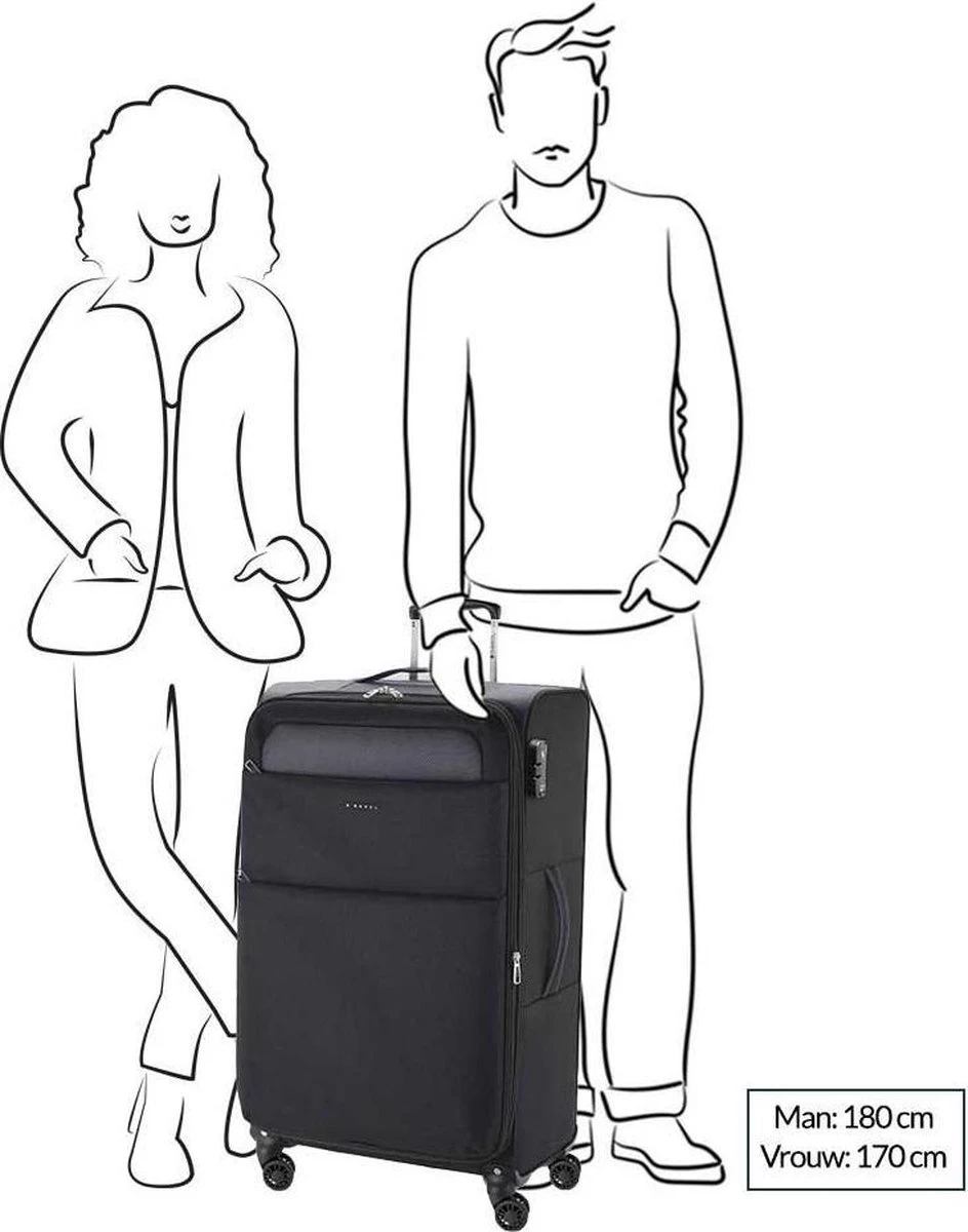 Gabol Cloud Large Trolley 79 Turquoise 5 Gabol Cloud Large Trolley 79 Turquoise - Afbeelding 3