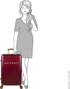 SUITSUIT - Fab Seventies Classic - Biking Red - Reiskoffer (66 Cm) -Bagage Kortingen Winkel 951x1200 1