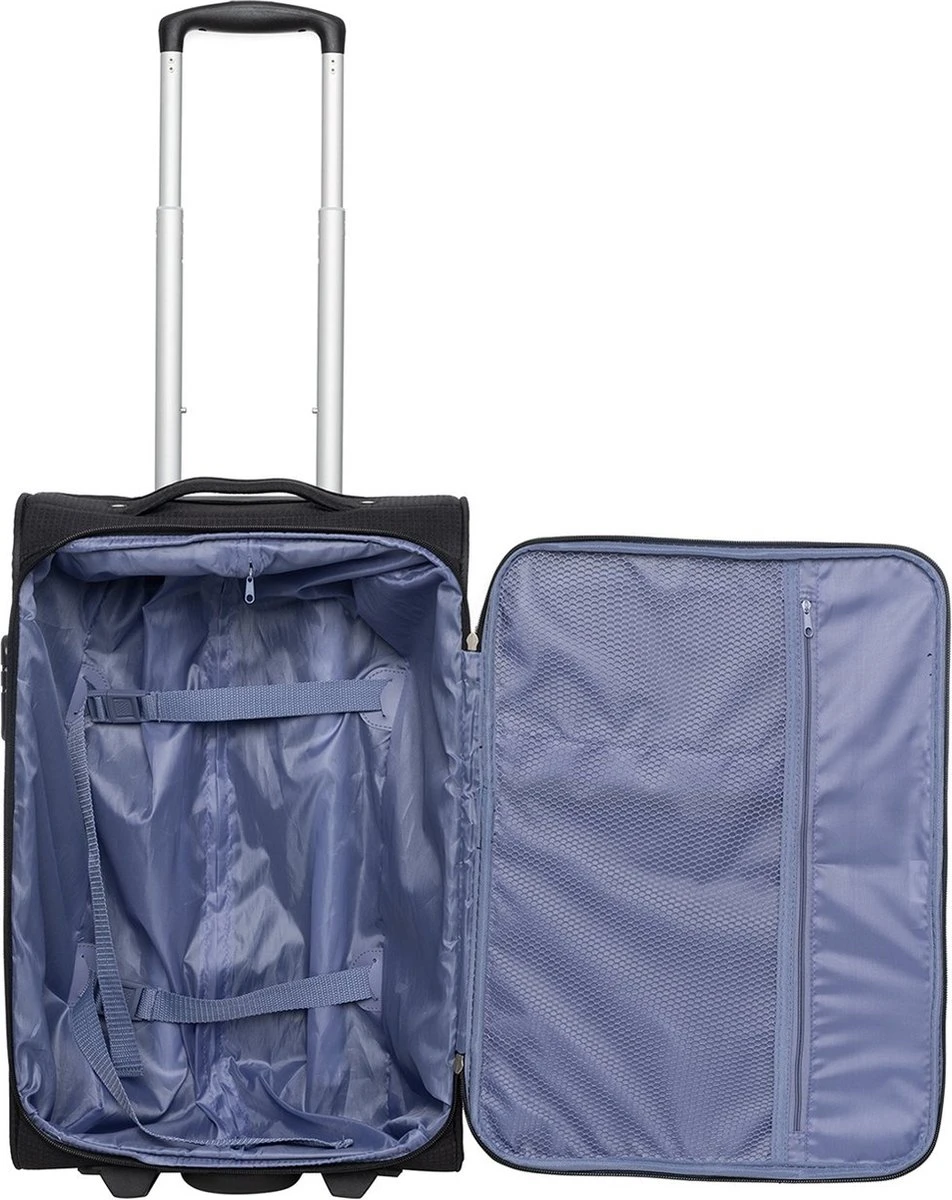 Travelbags Handbagage Zachte Koffer / Trolley / Reiskoffer - The Base - 55 Cm - Zwart 6 Travelbags Handbagage Zachte Koffer / Trolley / Reiskoffer - The Base - 55 Cm - Zwart - Afbeelding 4