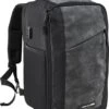 CabinMax Manhatten XL – Handbagage 20L – Rugzak Met USB Poort– Schooltas - 40x20x25 Cm – Compact Reistas – Lichtgewicht – Grijs/Zwart