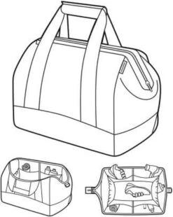 Reisenthel Allrounder L Reistas Sporttas - 30L - Baroque Marble Zwart -Bagage Kortingen Winkel 955x1200 13