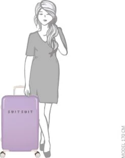 SUITSUIT - Fabulous Fifties - Royal Lavender - Reiskoffer (66 Cm) -Bagage Kortingen Winkel 955x1200 3